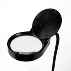 Лупа настольная 5х, линза 90 мм, чёрная - Фото 3