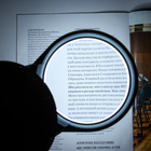 Лупа настольная 5х, линза 90 мм, чёрная - Фото 5