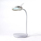 Лупа настольная 5х, линза 90 мм, белая - Фото 1