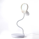 Лупа настольная 5х, линза 90 мм, белая - Фото 2