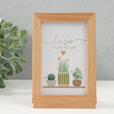 Фоторамка для фото на 1 фото 10×15 см «Бьерг», 11.5×6×17.5 см