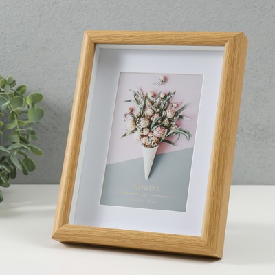 Фоторамка МДФ на 1 фото 10х15 см "Альркер" паспарту 17х3х22 см