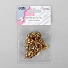 Кнопки магнитные, установочные, d=14 мм, 10 шт., цвет золотой - Фото 4