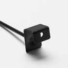 Крючок для экономпанелей, d=4 мм, L=10 см, цвет чёрный матовый - Фото 3