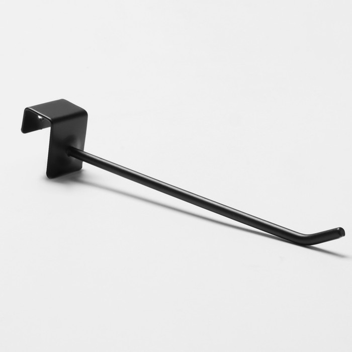 Крючок для металлических экономпанелей, d=4 мм, L=15 см, чёрный матовый