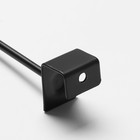 Крючок для металлических экономпанелей, d=4 мм, L=15 см, чёрный матовый - Фото 4