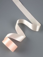 Лента атласная, 40 мм, 23±1 м, кремово-розовая №6 - Фото 2