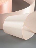 Лента атласная, 40 мм, 23±1 м, кремово-розовая №6 - Фото 3