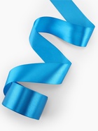Лента атласная, 50 мм, 23±1 м, тёмно-голубая - Фото 3