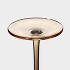 УЦЕНКА Набор бокалов стеклянных для шампанского «Иллюзия» 180 мл, 2 шт., цвет бронза - Фото 6