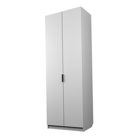 Шкаф 2-х дверный «Экон», 800×520×2300 мм, штанга, цвет белый