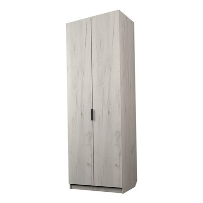 Шкаф 2-х дверный «Экон», 800×520×2300 мм, штанга, цвет дуб крафт белый