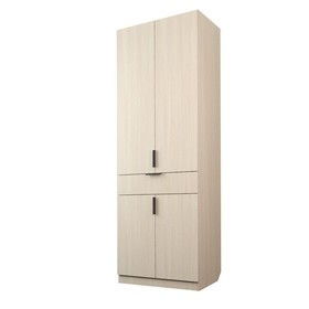Шкаф 2-х дверный «Экон», 800×520×2300 мм, 1 ящик, штанга, цвет дуб молочный