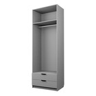 Шкаф двухдверный «Аллоджио. Экон», 2 ящика, с зеркалом, с штангой, 800×520×2300 мм, цвет ясень анкор светлый 10301844