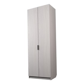 Шкаф 2-х дверный «Экон», 800×520×2300 мм, полки, цвет ясень анкор светлый