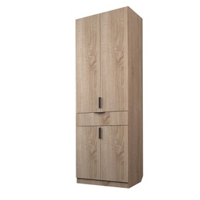 Шкаф 2-х дверный «Экон», 800×520×2300 мм, 1 ящик, полки, цвет дуб сонома