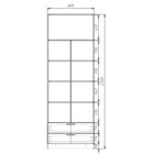 Шкаф двухдверный «Аллоджио. Экон», 2 ящика, с зеркалом, с полками, 800×520×2300 мм, цвет дуб крафт золотой  (артикул 10301945)  большой выбор товаров оптом и в розницу по низким ценам с доставкой