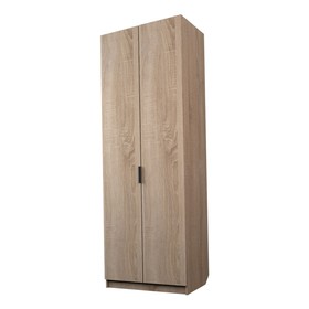 Шкаф 2-х дверный «Экон», 800×520×2300 мм, штанга и полки, цвет дуб сонома