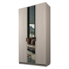 Шкаф 3-х дверный «Экон», 1200×520×2300 мм, 1 зеркало, цвет ясень шимо светлый
