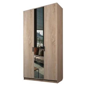 Шкаф 3-х дверный «Экон», 1200×520×2300 мм, 1 зеркало, цвет дуб сонома