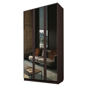 Шкаф 3-х дверный «Экон», 1200×520×2300 мм, 3 зеркала, цвет венге