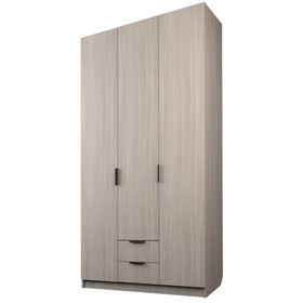 Шкаф 3-х дверный «Экон», 1200×520×2300 мм, 2 ящика, цвет ясень шимо светлый