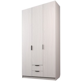 Шкаф 3-х дверный «Экон», 1200×520×2300 мм, 2 ящика, цвет ясень анкор светлый