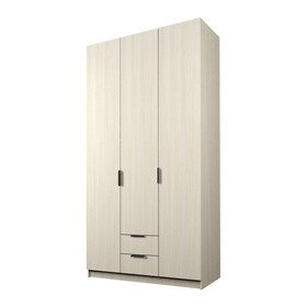 Шкаф 3-х дверный «Экон», 1200×520×2300 мм, 2 ящика, цвет дуб молочный