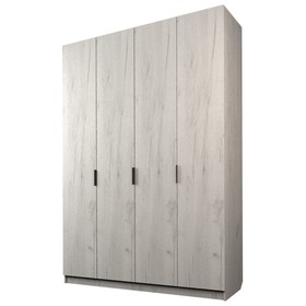 Шкаф 4-х дверный «Экон», 1600×520×2300 мм, цвет дуб крафт белый