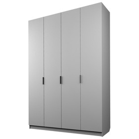 Шкаф 4-х дверный «Экон», 1600×520×2300 мм, цвет серый шагрень