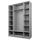 Шкаф четырёхдверный «Аллоджио. Экон», 4 зеркала, 1600×520×2300 мм, цвет дуб крафт белый  (артикул 10302188)  большой выбор товаров оптом и в розницу по низким ценам с доставкой