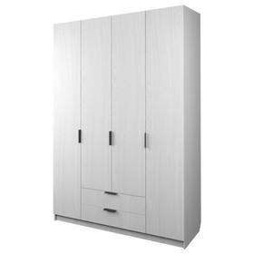Шкаф 4-х дверный «Экон», 1600×520×2300 мм, 2 ящика, цвет ясень анкор светлый