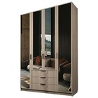 Шкаф четырёхдверный «Аллоджио. Экон», 3 ящика, 4 зеркала, 1600×520×2300 мм, цвет дуб сонома - Фото 1