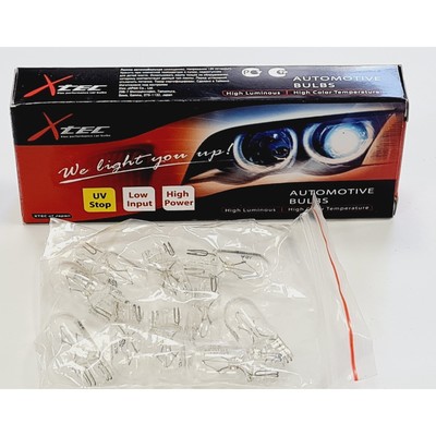 Лампа накаливания W3W 12 В, 3W, W2.1×9.5d, T10