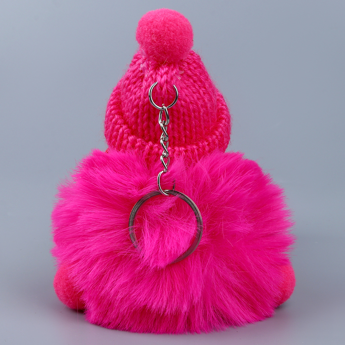 Мягкая игрушка «Кукла» в шапочке, на брелоке, 11 см, цвет МИКС