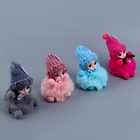 Мягкая игрушка «Кукла» в вязаной шапочке, на брелоке, 11 см, цвет МИКС - Фото 4