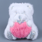 Мягкая игрушка «Медведь» с сердцем, на брелоке, 11 см - фото 5506699