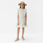 Платье для девочки MINAKU, цвет белый, рост 158 см - Фото 2
