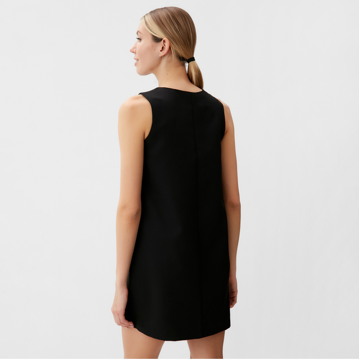 Платье женское гипюр MINAKU :Party Dress,цвет черный , р-р 42