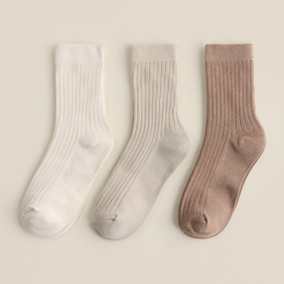 Носки детские SL Home 3 пары, размер 18-20, молочн/беж