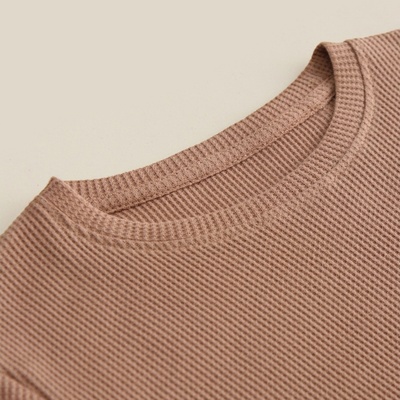 Пижама детская SL HOME, размер 32 (110-116 см), цвет кофейный