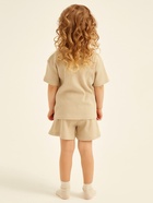 Пижама для девочки (футболка и шорты) SL HOME, размер 30 (98-104 см), бежевая - Фото 6