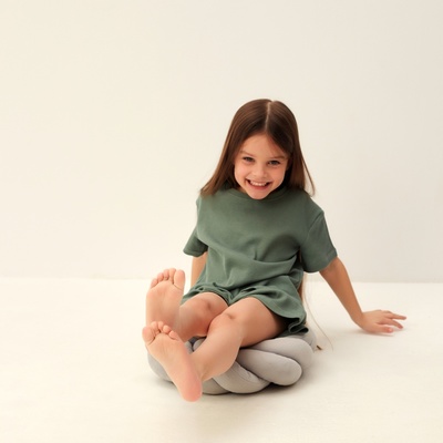 Пижама детская SL HOME, размер 34 (122-128 см), оливковая