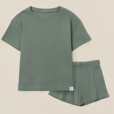 Пижама детская SL HOME, размер 34 (122-128 см), оливковая