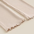 Пижама для девочки (лонгслив и легинсы) SL HOME, размер 8 (146-152 см), бежевая - Фото 14