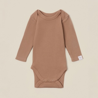 Набор боди 2 шт. SL HOME, рост 80-86 см, цвет бежевый/кофейный