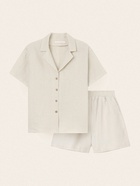 Костюм женский домашний (рубашка и шорты) SL HOME р. L, молочный - фото 809137936