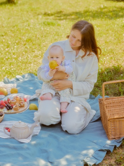 Пижама женская (рубашка, шорты) SL HOME Linen, размер 46 (L), цвет молочный
