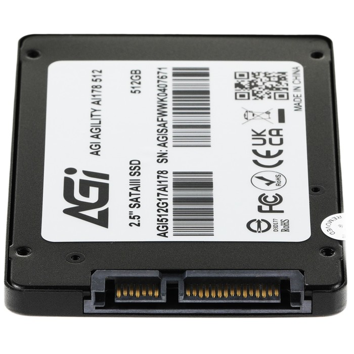 Накопитель SSD AGi SATA III 512GB AGI512G17AI178 AI178 2.5" - фото 51540130