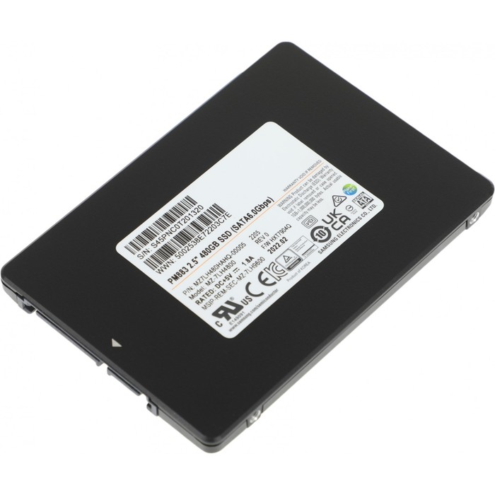 Накопитель SSD Samsung S SATA III 480GB MZ7LH480HAHQ-00005 PM883 2.5" .3 DWPD OEM - фото 51565802